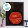 25th Birthday Print Music Day You Were Born Record 2001, thumbnail 12 of 12