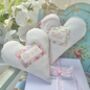 Personalised Ditsy Linen Name Heart, thumbnail 5 of 10