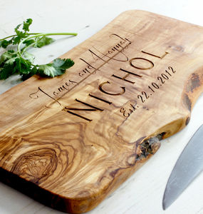 Personalised Wedding Gifts Notonthehighstreet Personalised Wooden Chopping Cheese Board View All
