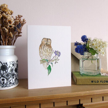 Tawny Owl Greeting's Card, 3 of 4