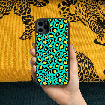 Green Cheetah Print iPhone Case 12 13 14 15 Se, 3 of 5