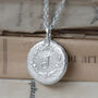 Sterling Silver Botanical Initial Necklace, thumbnail 6 of 8