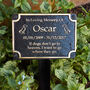 Personalised Brass Dog Or Cat Memorial Gift Plaque, thumbnail 1 of 4