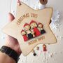 Personalised My Family Christmas Star Decoration, thumbnail 6 of 8