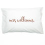 Wedding Mr And Mrs Personalised Pillow Case Set, thumbnail 5 of 10