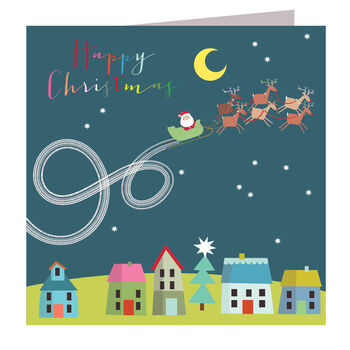 Christmas Sleigh Greetings Card, 2 of 3