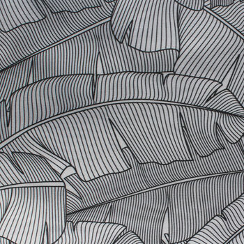 Black And White Banana Leaf Tropical Lampshade, 6 of 7