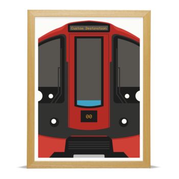 Personalised London Tube Train Art Print, 4 of 6
