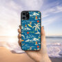 Retro Beach And Surfer iPhone Case, thumbnail 1 of 2
