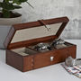 Personalised Leather Watch Box For Three Or Five, thumbnail 1 of 5