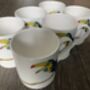 Toucan Print Illustrated Mug Sets Of Two, Four Or Six, thumbnail 5 of 6