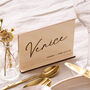 Personalised Wooden Wedding Table Name, thumbnail 1 of 3