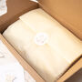 Baby Boys Blue And Cream Candy Stripe Blanket, thumbnail 6 of 12