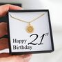 21st Birthday Gift Compass Travel Necklace, thumbnail 1 of 7
