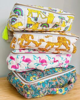 Handmade Kids Indian Tiger Quilted Backpack, 5 of 8
