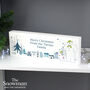 Personalised The Snowman And The Snowdog Wooden Mantel Decoration, thumbnail 4 of 6