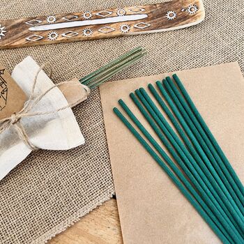 Warm Resin Hand Dipped Incense Sticks Spiced Wood Eco, 9 of 9