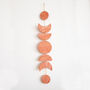 Terracotta Moon Phase Celestial Wall Hanging, thumbnail 5 of 6