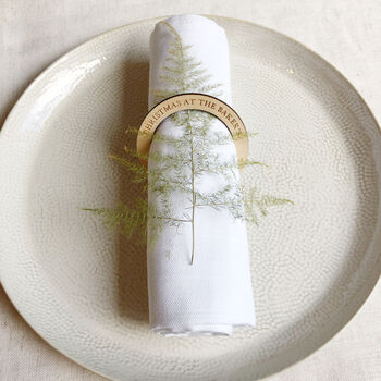 Personalised Family Christmas Napkin Ring, 2 of 4