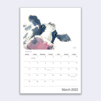 2022 Cow Calendar, 3 of 6