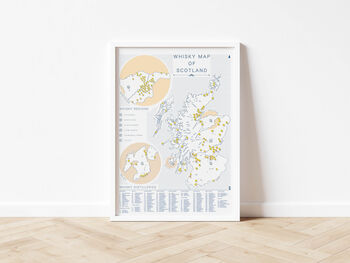 Scotland Scotch Whisky Map Regions And Distilleries 24, 5 of 8