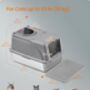 Stainless Steel Cat Litter Box Enclosed Xl, thumbnail 2 of 6