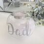 Personalised Feather Glass Memorial Tea Light Holder, thumbnail 5 of 6