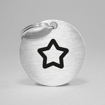 Dog And Cat Tag Engraved With Star, 2 of 3