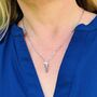 The En Pointe Pyrite Necklace, Silver, thumbnail 4 of 7