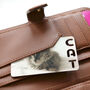 Personalised Photo With Cat Cut Out Metal Wallet Card, thumbnail 1 of 3