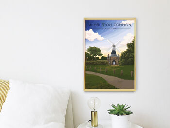 Wimbledon Common Travel Poster Art Print, 3 of 8