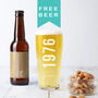 Personalised 50th Birth Year And Name Beer Glass, thumbnail 1 of 6