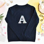 Liberty Of London Personalised Adult Jumper Navy, thumbnail 1 of 5