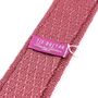 Dark Pink Iza Silk Knitted Tie 6cm, thumbnail 2 of 3