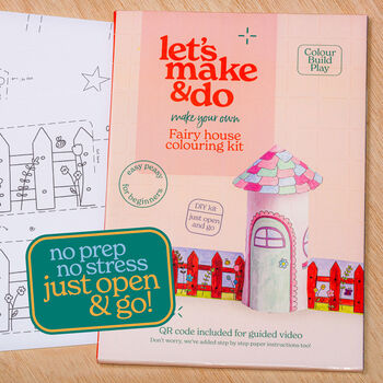 Fairy House Colouring And Construction Kit, 8 of 9