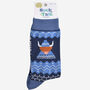 Men's Bamboo Socks Blue Highland Cow Hat And Jumper, thumbnail 3 of 5