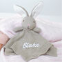Personalised Knitted Bunny Comforter, thumbnail 4 of 9