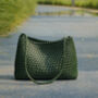 Hand Weaving Vegan Leather Shoulder Bag, thumbnail 1 of 12