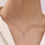 Sterling Silver Tiny Star Of David Pendant Necklace, thumbnail 2 of 11