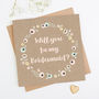 Will You Be My Bridesmaid Kraft Floral Card, thumbnail 1 of 3
