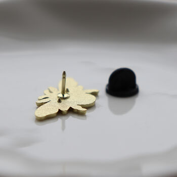 Cute Enamel Bee Pin Badge With Gold Colour Accents, 4 of 7