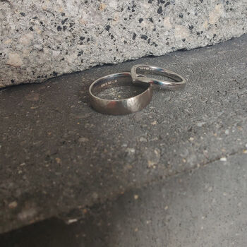 Tapered Wishbone Wedding Ring, 4 of 10