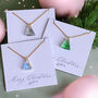 Glass Christmas Tree Necklace, thumbnail 1 of 6