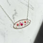 Sterling Silver Pink Blossom Necklace, thumbnail 2 of 5
