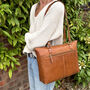 Women's Leather Shoulder Bag, Tote Bag, thumbnail 2 of 10