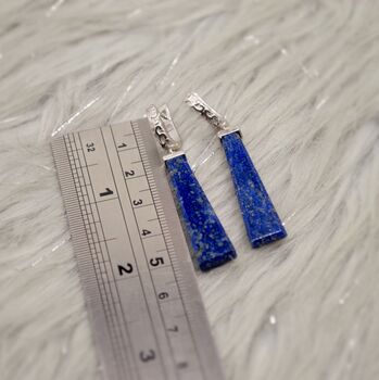 Lapis Lazuli 925 Silver Earrings, 6 of 9