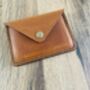 Burnt Tan Personalised Leather Card Wallet, ID Holder, thumbnail 1 of 9
