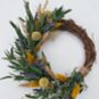 Small Dried Flowers Spring Wreath, thumbnail 4 of 5