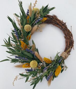 Small Dried Flowers Spring Wreath, 4 of 5