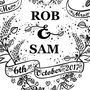 Personalised Mr And Mrs Wedding Tattoo Gift Print, thumbnail 3 of 5
